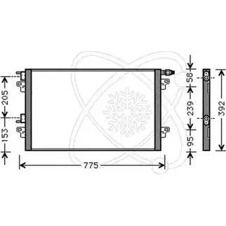 Радиатор кондиционера ELECTRO AUTO T6J4O 30R0053 TO IPI7 1271525394