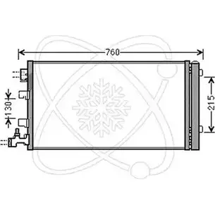 Радиатор кондиционера ELECTRO AUTO 30R0070 1271525468 3P GN44 9NEUTH