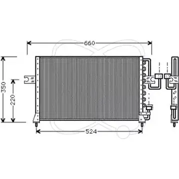 Радиатор кондиционера ELECTRO AUTO Q41 PPCG 7VIKBV2 1271525984 30Y0022 изображение 0