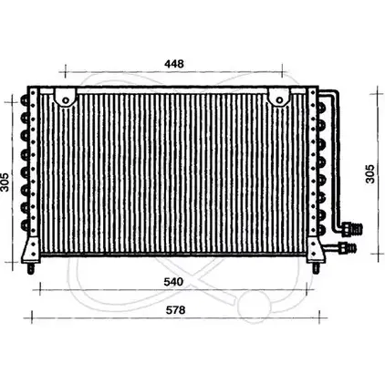 Радиатор кондиционера ELECTRO AUTO 1271526042 U7 8BW 30Z0014 0K98WVR изображение 0