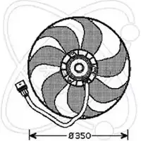Вентилятор радиатора двигателя ELECTRO AUTO AXTOGEX 32VB007 1271526140 V3U LUKS изображение 0