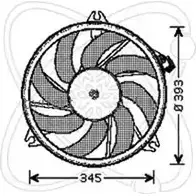 Вентилятор радиатора двигателя ELECTRO AUTO 1271526276 2EN19 0Z8 9I 32VC017 изображение 0