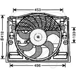 Вентилятор радиатора двигателя ELECTRO AUTO Y63D1IH 32VE006 O 4UZ0 1271526364 изображение 0