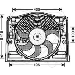 Вентилятор радиатора двигателя ELECTRO AUTO 1271526388 RFTWTZL 7WFXM X 32VE007 изображение 0