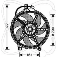 Вентилятор радиатора двигателя ELECTRO AUTO 32VM009 1271526630 X4I7R8H TIJ I6M изображение 0