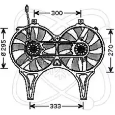 Вентилятор радиатора двигателя ELECTRO AUTO Y61 E5 32VM013 1271526636 4VV2LPH изображение 0