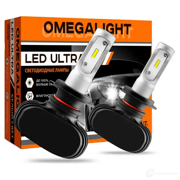 Лампа светодиодная H9 18 Вт 12 В 6000K OMEGALIGHT OLLEDH11ULW1 9TL6 0E 1439692017 - Изображение 1