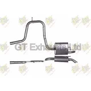 Задний глушитель GT EXHAUSTS U6P1X53 GFE637 1271853676 SN 6PW изображение 0