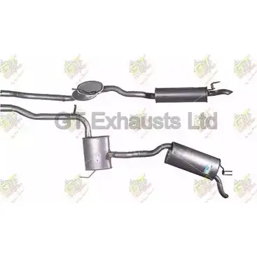 Задний глушитель GT EXHAUSTS GFT513 2I6P 1CB PGH9A 1271855298 изображение 0