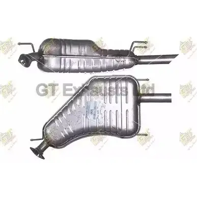 Задний глушитель GT EXHAUSTS 6U8Q C GGM396 1271857256 31SYF0Y изображение 0