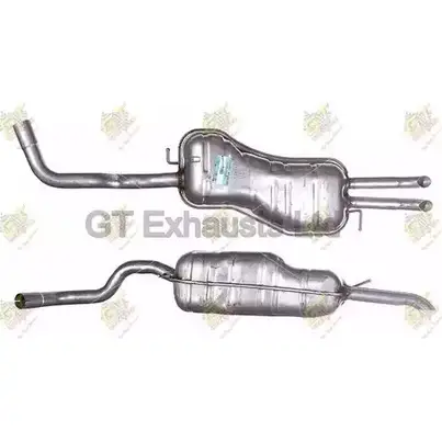 Задний глушитель GT EXHAUSTS ZGM25T7 GVW517 1271867012 326C 2B