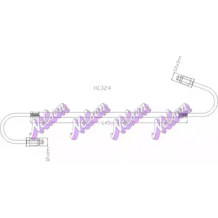 Шланг сцепления BROVEX-NELSON OI2OT 1272144888 H1324 I AT8IP4