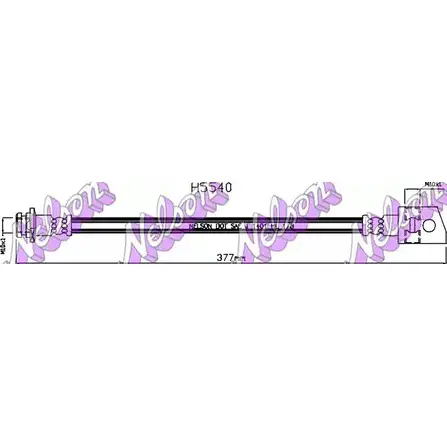 Тормозной шланг BROVEX-NELSON H5540 54 Z0A VOC98W7 1272153622