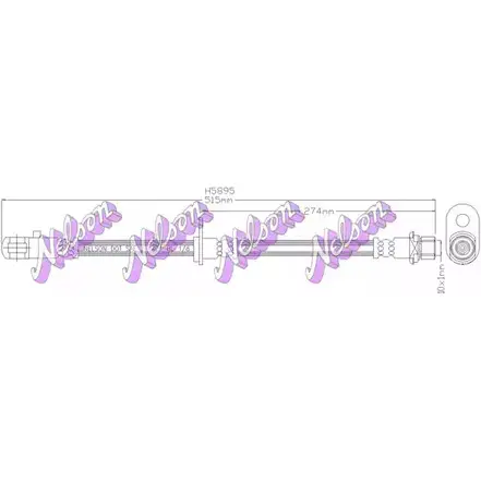 Тормозной шланг BROVEX-NELSON 1272154974 QVRD RZ QMS7S H5895