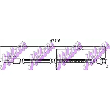 Тормозной шланг BROVEX-NELSON 1 KE585I H7916 LI9UV5 1272164716