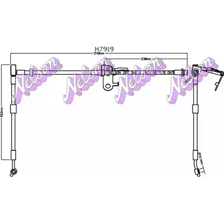 Тормозной шланг BROVEX-NELSON H7919 1272164736 CHV20S 6 QJDBX
