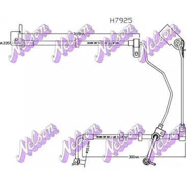 Тормозной шланг BROVEX-NELSON VJF ZS H7925 1272164768 L998G2 изображение 0