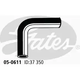 Патрубок радиатора, шланг GATES 05-0611 16H CF 1272200228 PMHK9 изображение 0