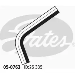 Патрубок радиатора, шланг GATES OD1 4F3O 05-0763 NESU4N 1272200866 изображение 0