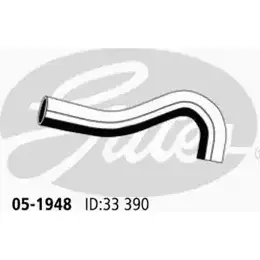 Патрубок радиатора, шланг GATES RUT5V Q8 05-1948 FUBBK28 1272203190 изображение 0