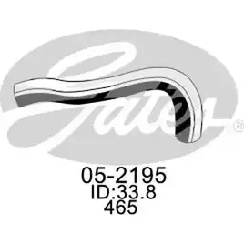 Патрубок радиатора, шланг GATES GXHXQ QE HMVKIX6 05-2195 1272203778