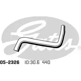Патрубок радиатора, шланг GATES 05-2326 P175JR 1272204088 S 1LO16
