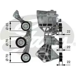 Натяжитель клинового ремня GATES ZLZX4 2 1272210588 Z2DQCG 39064
