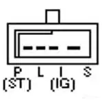 Генератор UNIPOINT 3690568 ALT-12 08 OZZ4VH f042a00069 изображение 2
