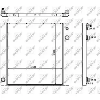 Радиатор охлаждения двигателя WILMINK GROUP WG1725600 NVX7P W 1273863880 ROVUU изображение 0