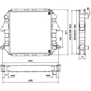 Радиатор охлаждения двигателя WILMINK GROUP 2T4LQ 1273869028 T T9D7HU WG1734621 изображение 0