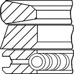 Поршневые кольца, комплект WILMINK GROUP V6FOS WG1736149 1273878962 3954 PHZ изображение 0
