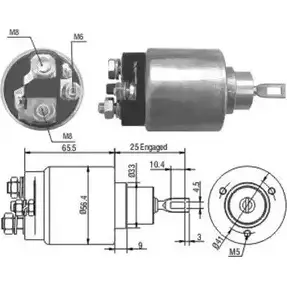 Втягивающее реле стартера WILMINK GROUP 1273929886 WG1748247 ZM4473 447 3 изображение 0