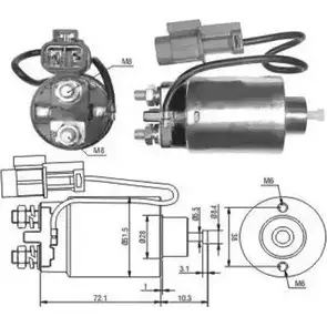 Втягивающее реле стартера WILMINK GROUP ZM794 WG1748385 7 94 1273934328 изображение 0