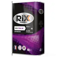 Трансмиссионное масло в мкпп, редуктор синтетическое RX0012TRX RIXX SAE 75W-90 API GL-5, 4 л RIXX 1439755221 2MNH VV RX0012TRX
