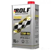 Трансмиссионное масло в мкпп, редуктор синтетическое 322282 ROLF SAE 75W-90, 1 л ROLF 1439755238 2F78N 8 322282