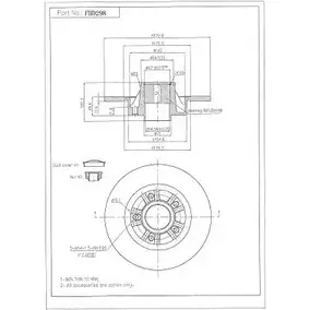 Тормозной диск FI.BA T 7HWS 1274305431 FBD298 E0ZN4 изображение 0