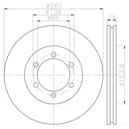 Тормозной диск VAICO WO SY5 4046001806438 1574099 v5380016 - Изображение 1