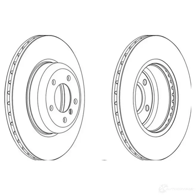 Тормозной диск VAICO ZTID P69 4046001703638 V20-80018 1559987 - Изображение 1