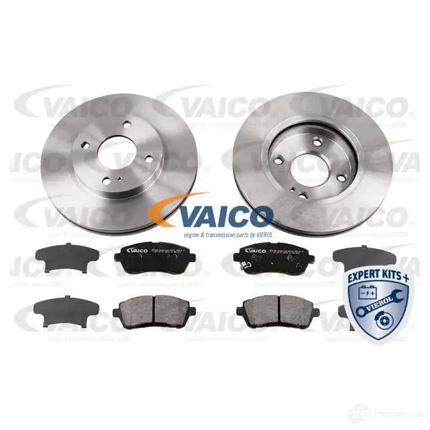 Комплект тормозных колодок и дисков VAICO V25-1509 MPD LZ0N 1437894162 изображение 0