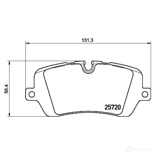 Тормозные колодки дисковые, комплект VAICO V48-0215 1573111 4046001808913 Q7GAO WR изображение 0