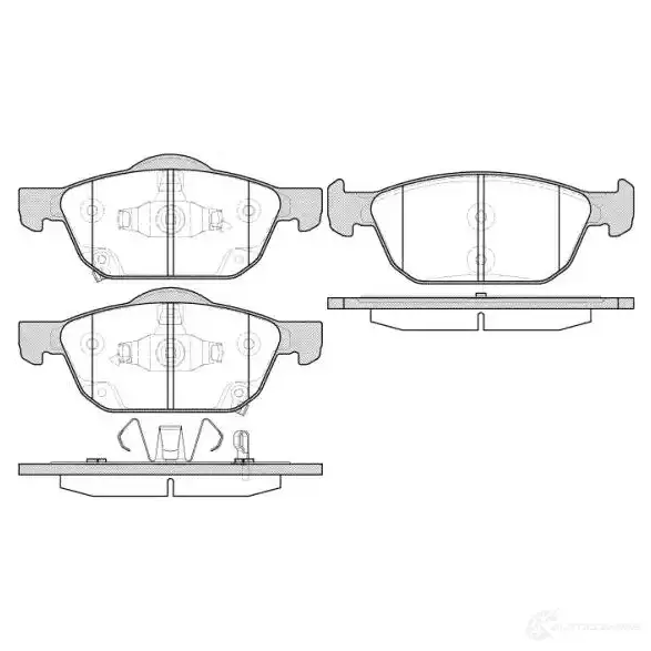 Тормозные колодки, комплект VAICO ZZTCF N 1563998 4046001809132 v260246 изображение 0