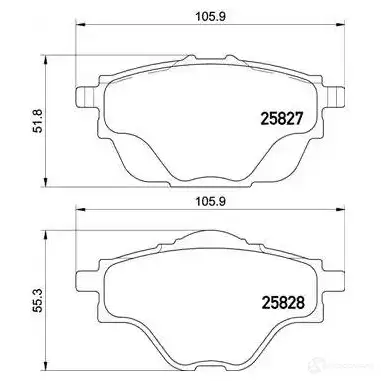 Тормозные колодки дисковые, комплект VAICO V22-0463 4046001809019 1560735 8J OHQF - Изображение 1