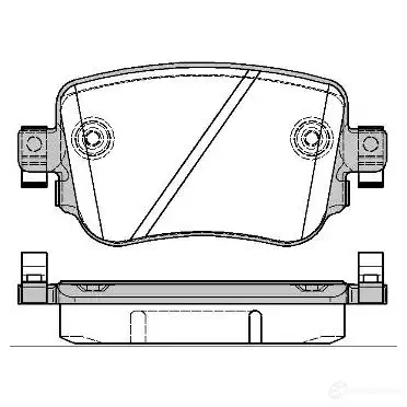 Тормозные колодки дисковые, комплект VAICO 1556891 V10-9890 4046001803963 3LYD S7 изображение 0