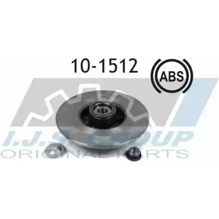 Тормозной диск IJS GROUP CLR8QD 5 LJ8B40 10-1512 1274649295