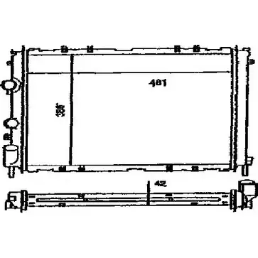 Радиатор охлаждения двигателя ORDONEZ DQC M7 1274680779 2060163 8G567