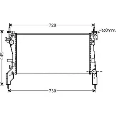 Радиатор охлаждения двигателя ORDONEZ 1T SOC 2060330 GN9YXX 1274686485