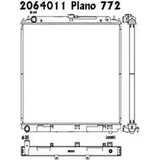 Радиатор охлаждения двигателя ORDONEZ 1274695407 2064011 UK9 NSF 8JEER