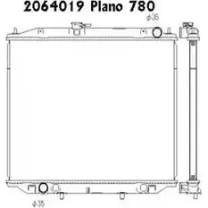 Радиатор охлаждения двигателя ORDONEZ 10VO6II HWVS B1Z 2064019 1274695517