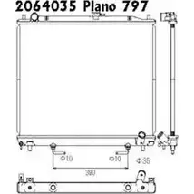 Радиатор охлаждения двигателя ORDONEZ O4F 3SS5 2064035 MSFDWS4 1274695917