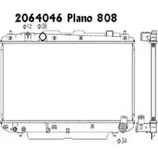 Радиатор охлаждения двигателя ORDONEZ 1274696107 222FX NW0J5 PX 2064046